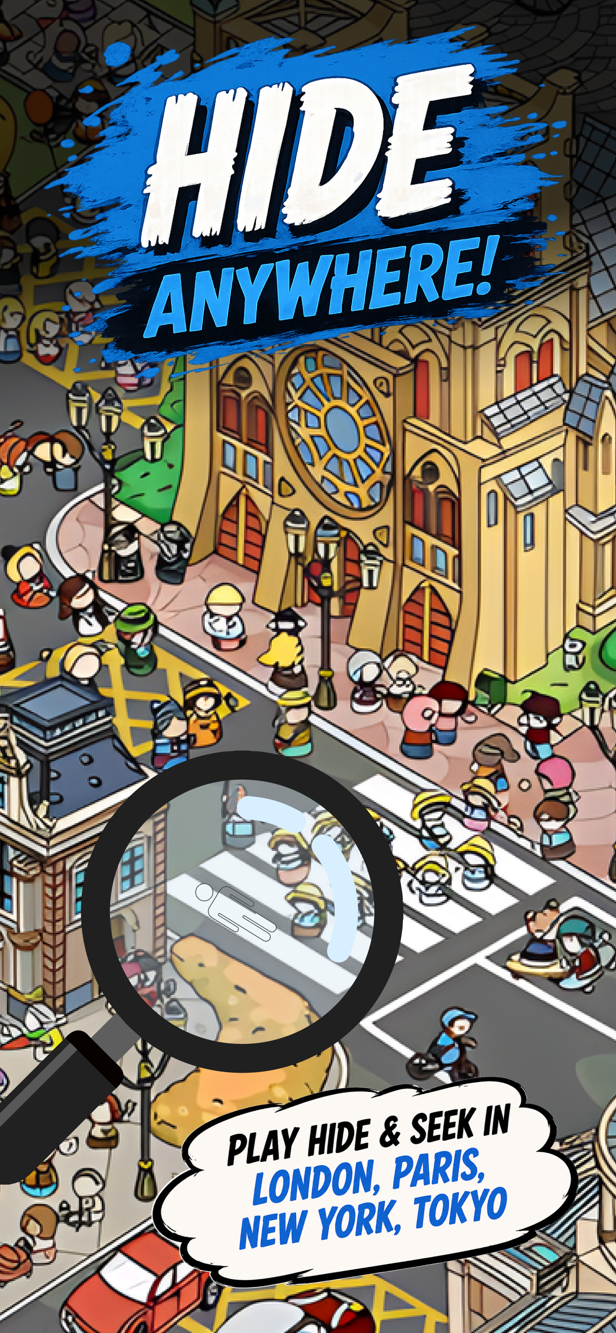 Blend & Seek gameplay screenshot with a painted character